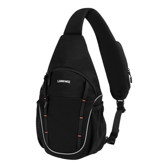 LAIMEIWEE Crossbody Sling Bag for Men & Women, Water-Resistant Chest Pack with RFID Blocking, Lightweight Travel Backpack with 11" iPad Compartment, Ideal for Hiking, Commuting, Outdoor Activities